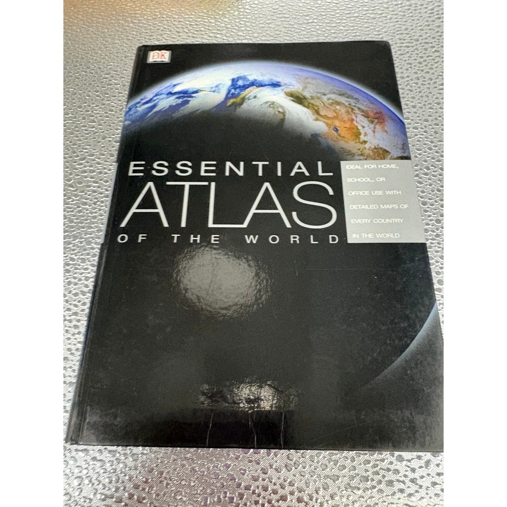 DK Essential Atlas of the World Reference Book Paperback Maps Geography‎ Index